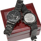 Engraved Watch for Husband I Love You Black Chronograph Watch Gift for Anniversary, Birthday, for him, Father's Day - I Love Heartstrings