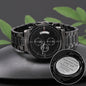 Engraved Watch for Husband I Love You Black Chronograph Watch Gift for Anniversary, Birthday, for him, Father's Day - I Love Heartstrings