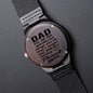 Engraved Wooden Watch for Dad with Message on Back - I Love Heartstrings