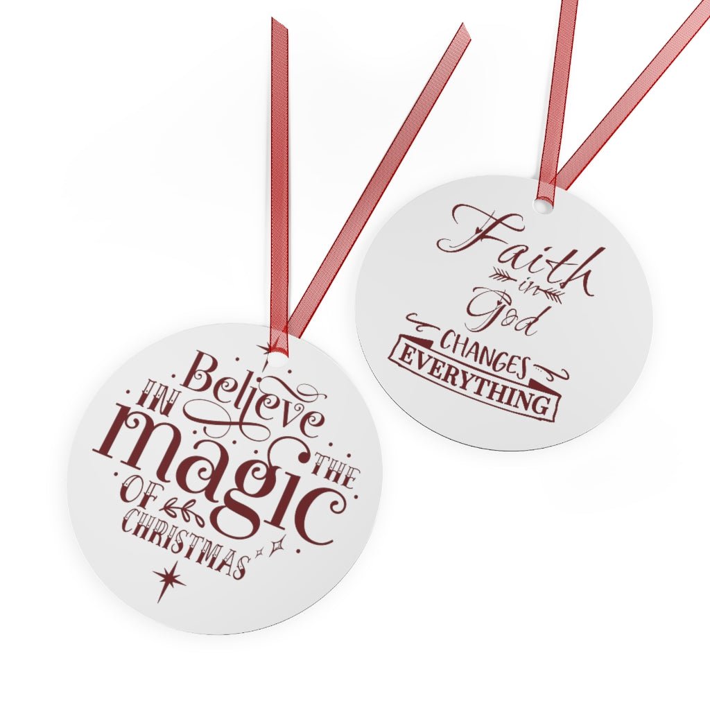 Faith Christmas Metal Ornaments - I Love Heartstrings