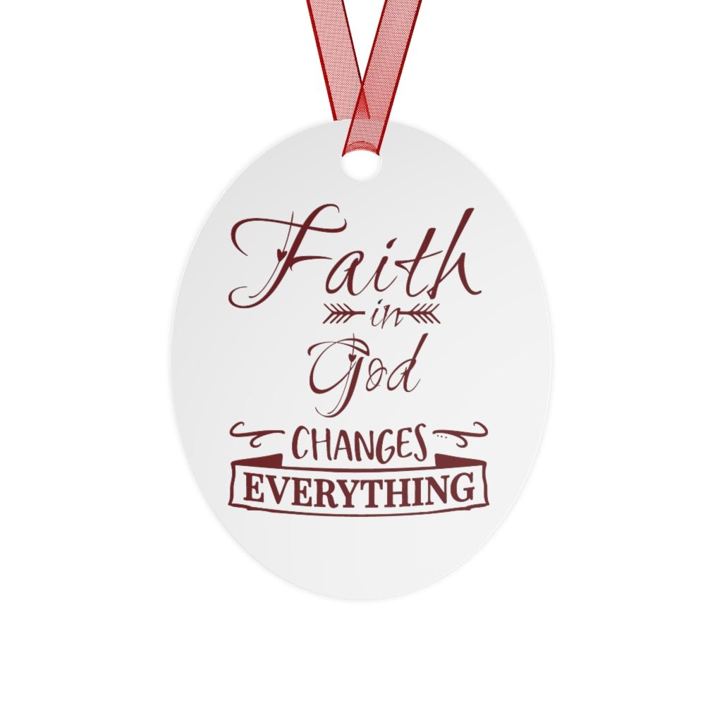 Faith Christmas Metal Ornaments - I Love Heartstrings