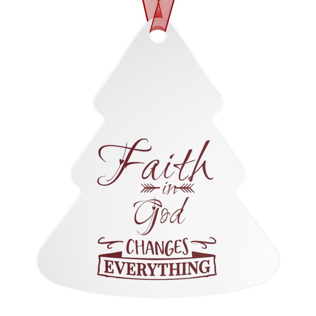 Faith Christmas Metal Ornaments - I Love Heartstrings
