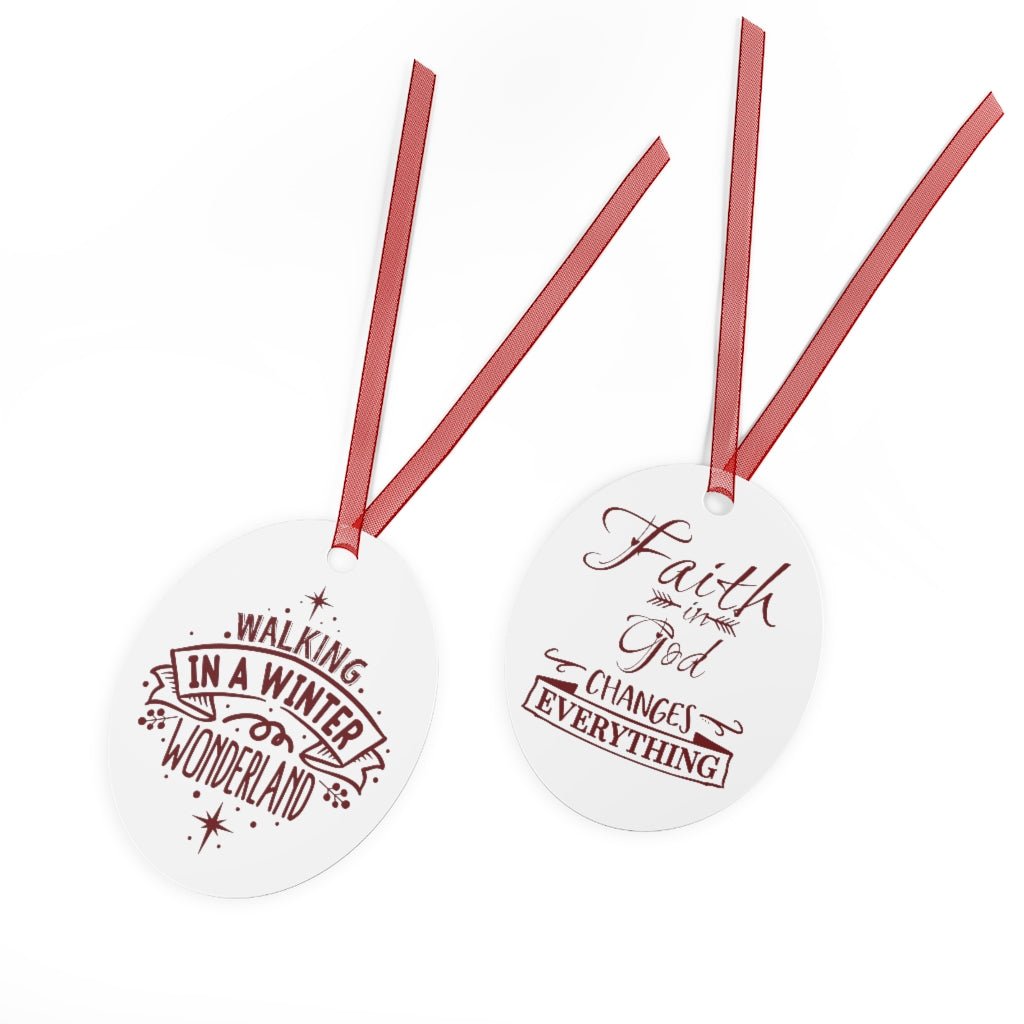 Faith Christmas Metal Ornaments - I Love Heartstrings