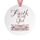 Faith Christmas Metal Ornaments - I Love Heartstrings