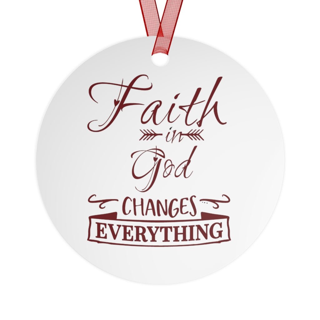 Faith Christmas Metal Ornaments - I Love Heartstrings