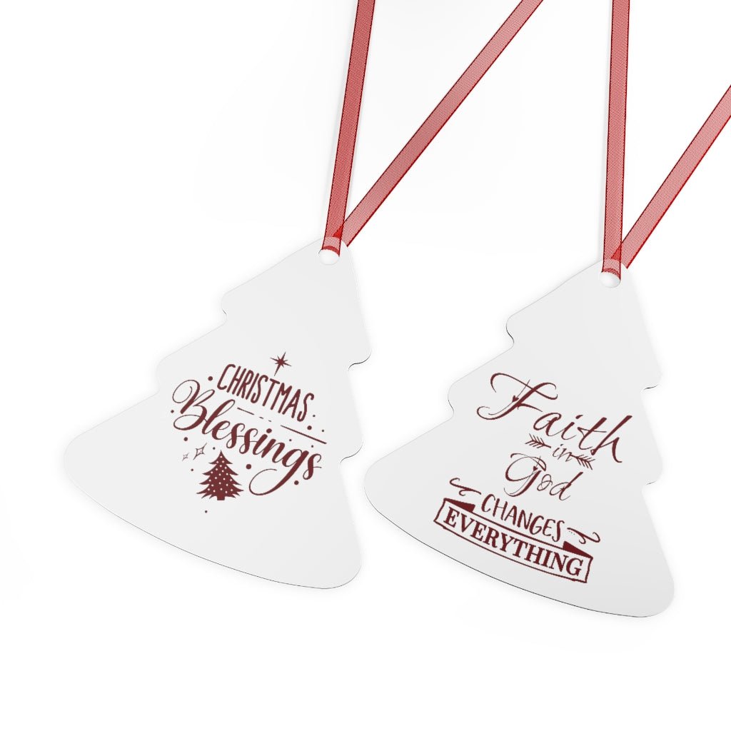 Faith Christmas Metal Ornaments - I Love Heartstrings