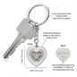 Firefighter mom gift keychain for mom from firefighter gift to mom engraved heart keychain - I Love Heartstrings
