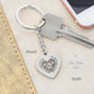 Firefighter mom gift keychain for mom from firefighter gift to mom engraved heart keychain - I Love Heartstrings