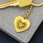 Firefighter mom gift keychain for mom from firefighter gift to mom engraved heart keychain - I Love Heartstrings