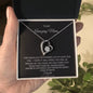 Forever Love Heart Necklace for Mom with Personalized Message Card - I Love Heartstrings