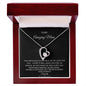 Forever Love Heart Necklace for Mom with Personalized Message Card - I Love Heartstrings