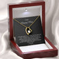 Forever Love Heart Necklace for Mom with Personalized Message Card - I Love Heartstrings