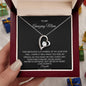 Forever Love Heart Necklace for Mom with Personalized Message Card - I Love Heartstrings