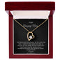 Forever Love Heart Necklace for Mom with Personalized Message Card - I Love Heartstrings