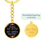 Forgiveness gift Always Heart to Heart Circle Keychain Gift for mom for girlfriend for wife - I Love Heartstrings