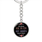 Forgiveness gift Always Heart to Heart Circle Keychain Gift for mom for girlfriend for wife - I Love Heartstrings