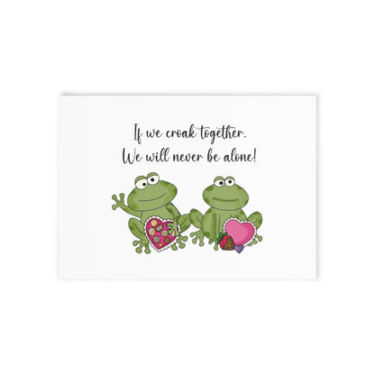 Frog Couple Greeting Card - I Love Heartstrings