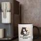 Funny Mug for College Student Are You Kitten Me, Black Handle Accent 11oz computer workaholic, cat lover gift, work at home present - I Love Heartstrings