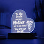 Gift for Mother from Children, Acrylic Night light, Birthday gifts for Mom, Mother's day present - I Love Heartstrings
