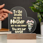 Gift for Mother from Children, Acrylic Night light, Birthday gifts for Mom, Mother's day present - I Love Heartstrings