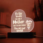 Gift for Mother from Children, Acrylic Night light, Birthday gifts for Mom, Mother's day present - I Love Heartstrings