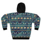 Giraffe and Elephant AOP Unisex Pullover Hoodie - I Love Heartstrings