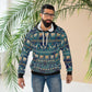 Giraffe and Elephant AOP Unisex Pullover Hoodie - I Love Heartstrings
