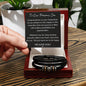 Graduation Bracelet for Son Love You Forever with Message card - I Love Heartstrings