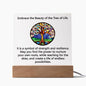 Graduation gift Tree of Life Acrylic Plaque, Gift for Graduate, New job gift, Inspirational saying - I Love Heartstrings