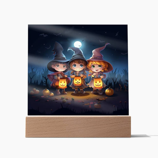 Halloween Decoration LED Nightlight Cute Witches Color changing light - I Love Heartstrings