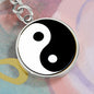 His and hers Couple keychain Yin and Yang, Personalized Wedding present keychain, Anniversary gift - I Love Heartstrings
