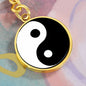 His and hers Couple keychain Yin and Yang, Personalized Wedding present keychain, Anniversary gift - I Love Heartstrings