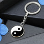 His and hers Couple keychain Yin and Yang, Personalized Wedding present keychain, Anniversary gift - I Love Heartstrings
