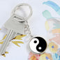 His and hers Couple keychain Yin and Yang, Personalized Wedding present keychain, Anniversary gift - I Love Heartstrings
