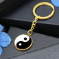 His and hers Couple keychain Yin and Yang, Personalized Wedding present keychain, Anniversary gift - I Love Heartstrings
