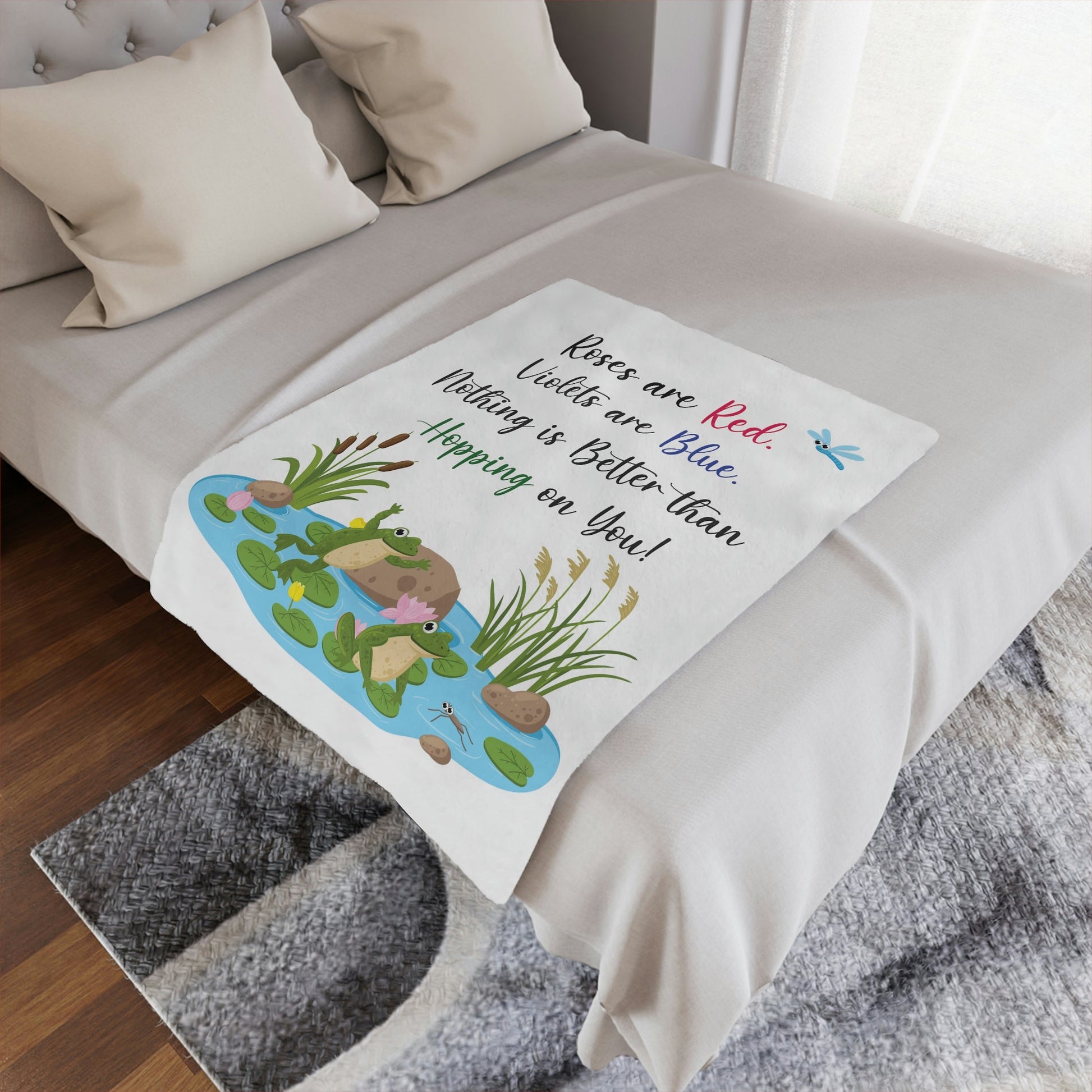 I Love Frog, Funny Blanket, Cute Frog Blanket, Love Frogs, Love Blanket, Frog Blanket Adult, Frog Throw Blanket, plush blanket, Frog lovers gift - I Love Heartstrings