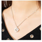 I love you Heart Projection Necklace Anniversary gift birthday gift for women - I Love Heartstrings
