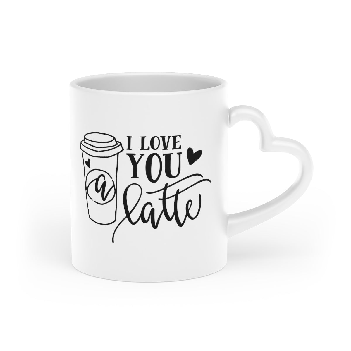 I Love You Heart-Shaped Mug - I Love Heartstrings