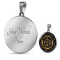 If I Could Turn Back Time Circle Necklace Gift for significant other Spouse for Girlfriend or Boyfriend - I Love Heartstrings