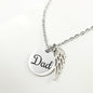 In Honor of Dad in Heaven Keepsake Memorial Remembrance Necklace - I Love Heartstrings