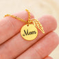 In Honor of Mom in Heaven Keepsake Memorial Remembrance Necklace - I Love Heartstrings
