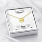 In Honor of Mom in Heaven Keepsake Memorial Remembrance Necklace - I Love Heartstrings