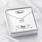 In Honor of Mom in Heaven Keepsake Memorial Remembrance Necklace - I Love Heartstrings