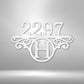 Initial Address Monogram - Steel Sign - I Love Heartstrings