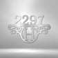 Initial Address Monogram - Steel Sign - I Love Heartstrings