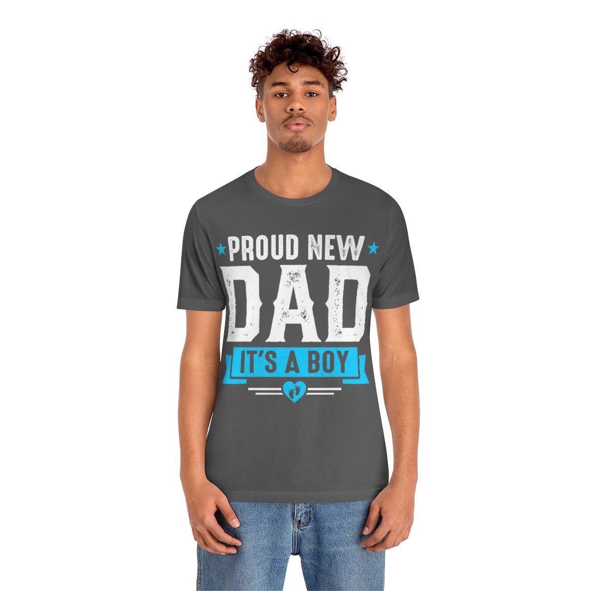 It's a Boy Dad Short Sleeve Tee Pregnancy announcement shirt for him Gift for new dad t-shirt New Dad shirt - I Love Heartstrings