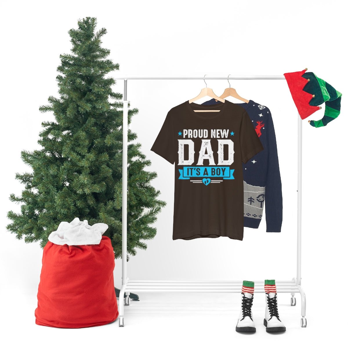 It's a Boy Dad Short Sleeve Tee Pregnancy announcement shirt for him Gift for new dad t-shirt New Dad shirt - I Love Heartstrings