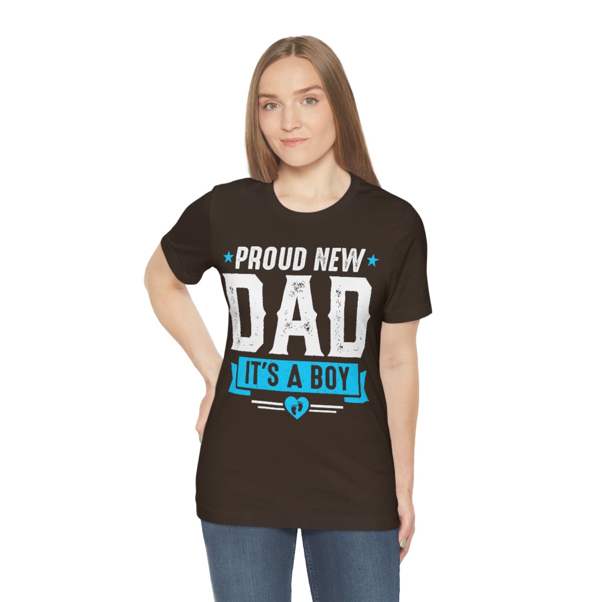 It's a Boy Dad Short Sleeve Tee Pregnancy announcement shirt for him Gift for new dad t-shirt New Dad shirt - I Love Heartstrings