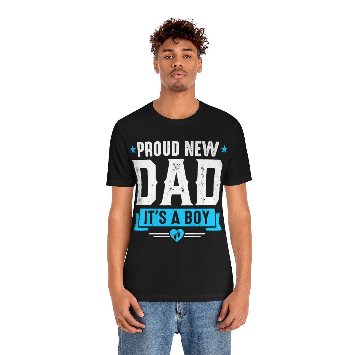 It's a Boy Dad Short Sleeve Tee Pregnancy announcement shirt for him Gift for new dad t-shirt New Dad shirt - I Love Heartstrings