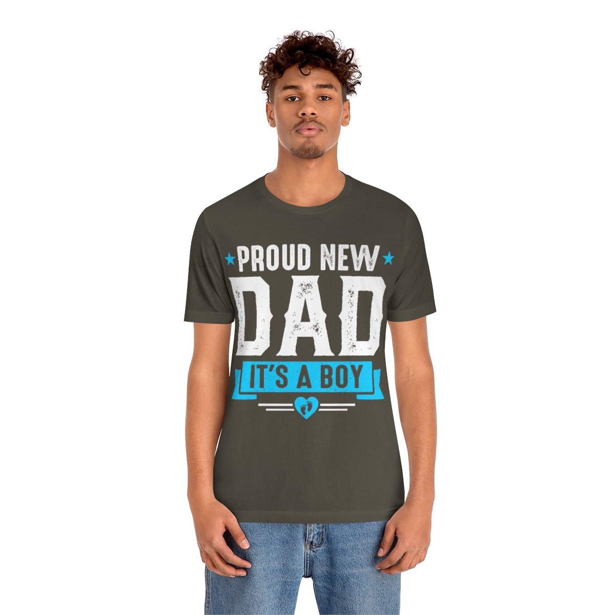 It's a Boy Dad Short Sleeve Tee Pregnancy announcement shirt for him Gift for new dad t-shirt New Dad shirt - I Love Heartstrings